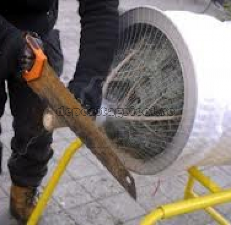 Plasa ambalat brazi alba diametru 45 cm